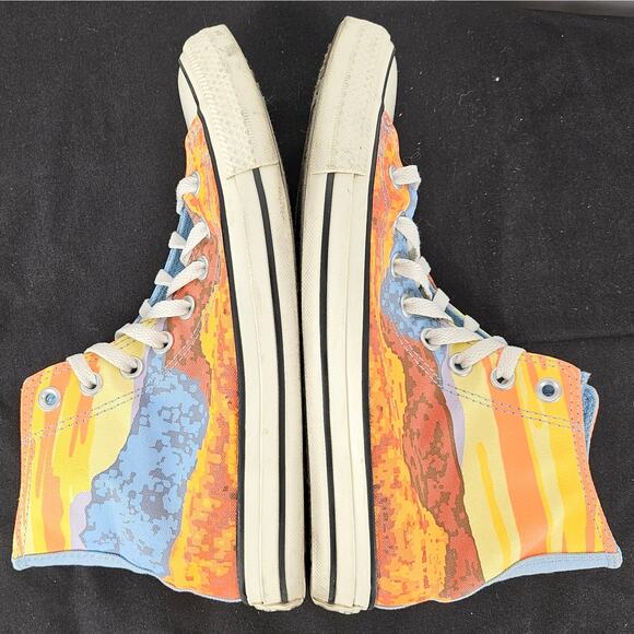 CONVERSE CHUCK TAYLOR ALL STAR HI NATIONAL PARKS PACK MAGMA ORANGE MEN'S SIZE 7 - Picture 12 of 12